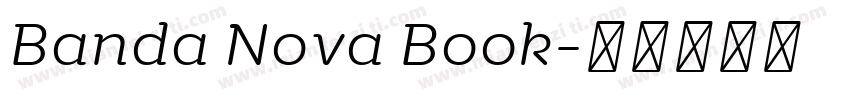 Banda Nova Book字体转换